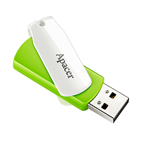USB Flash Apacer AH335 32GB Green/White (ЮСБ Флешка 32 ГБ)