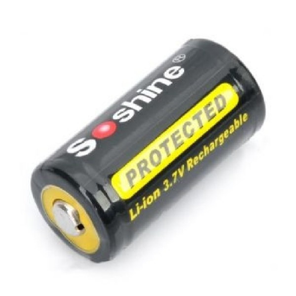 Аккумулятор Soshine CR123 (16340) 3.7V 700mah Li-Ion с контроллером ...