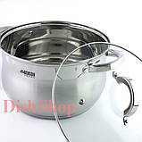 Набір каструль фірми Benson з нержавіючої сталі 8 предметів, фото 4