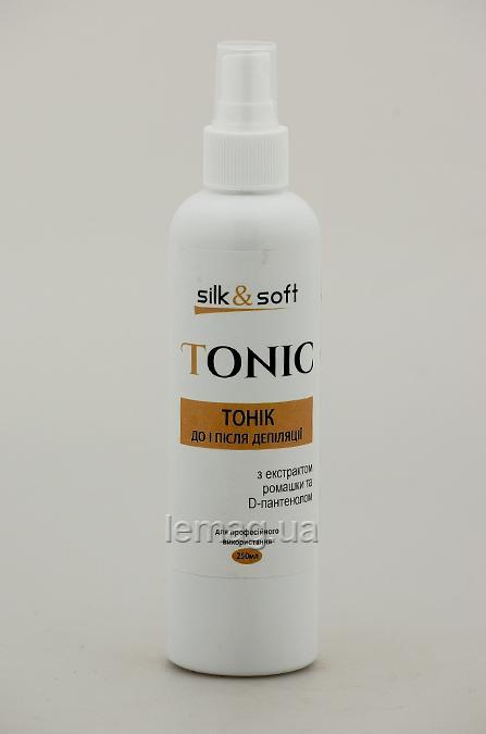 Silk&Soft Тонік до і після депіляції з екстрактом ромашки і Д-пантенолом, 250 мл, фото 1