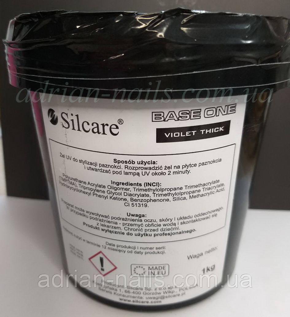 Прозоро-блакитний гель-желе Base One Thick Violet 1 кг, фото 1