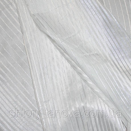 Тюль вуаль смуга, молочний, фото 1