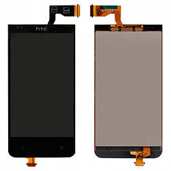 Дисплей для HTC Desire 300, HTC Desire 301e, модуль у зборі (екран і сенсор), чорний, оригінал