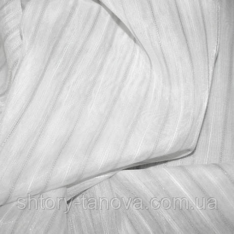Тюль сіра смуга утяж, фото 1