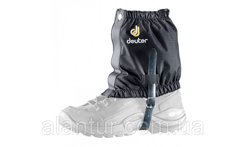 Бахіли туристичні Deuter Boulder Gaiter Short чорні, 18 см, для снігу та бруду, фото 1