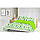 Комплект полуторного постільної білизни DINO /зелений горох/ (бавовна, бязь), фото 2