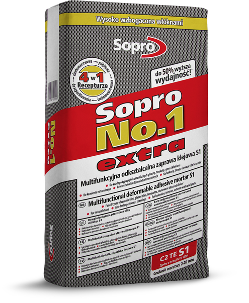 Sopro No.1 extra - Багатофункціональний, високоеластичний клейовий розчин S1 5 кг