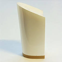 Каблук жіночий пластиковий 8504 білий р.1-4 h-7,9-8,9 см. 2