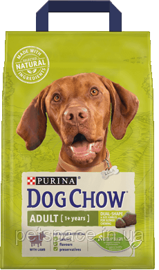 Корм для собак Dog Chow Adult (Дог Чау для дорослих собак, ягня) 14кг.