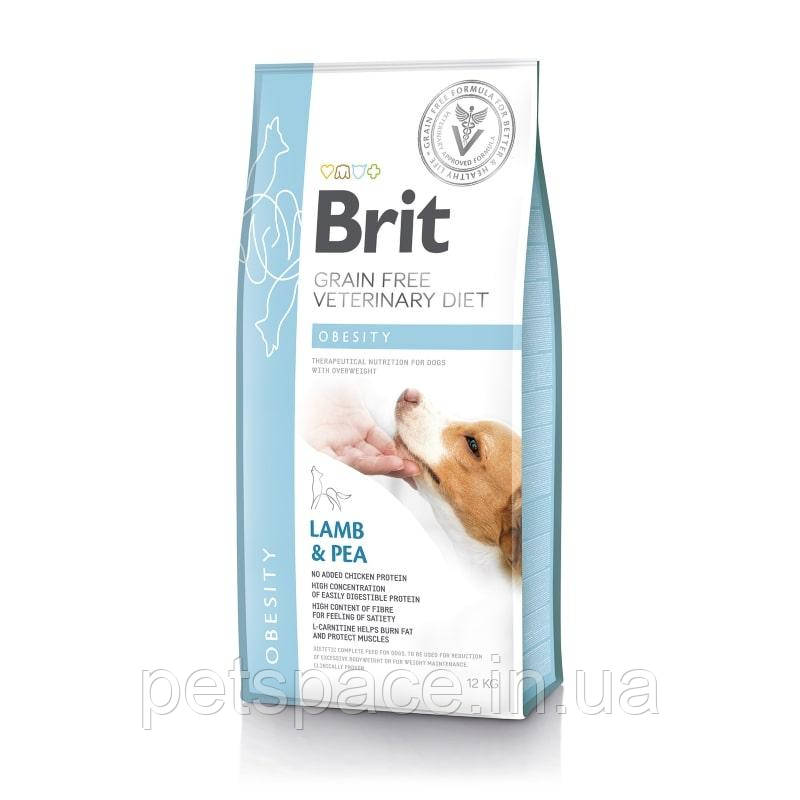 Ветеринарна дієта Brit VD Grain free Obesity (при надмірній вазі та ожирінні) 2кг.
