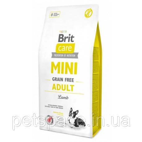Корм Brit Care Mini Adult Lamb (Бріт Кеа для дорослих собак дрібних порід з ягням) 400г.
