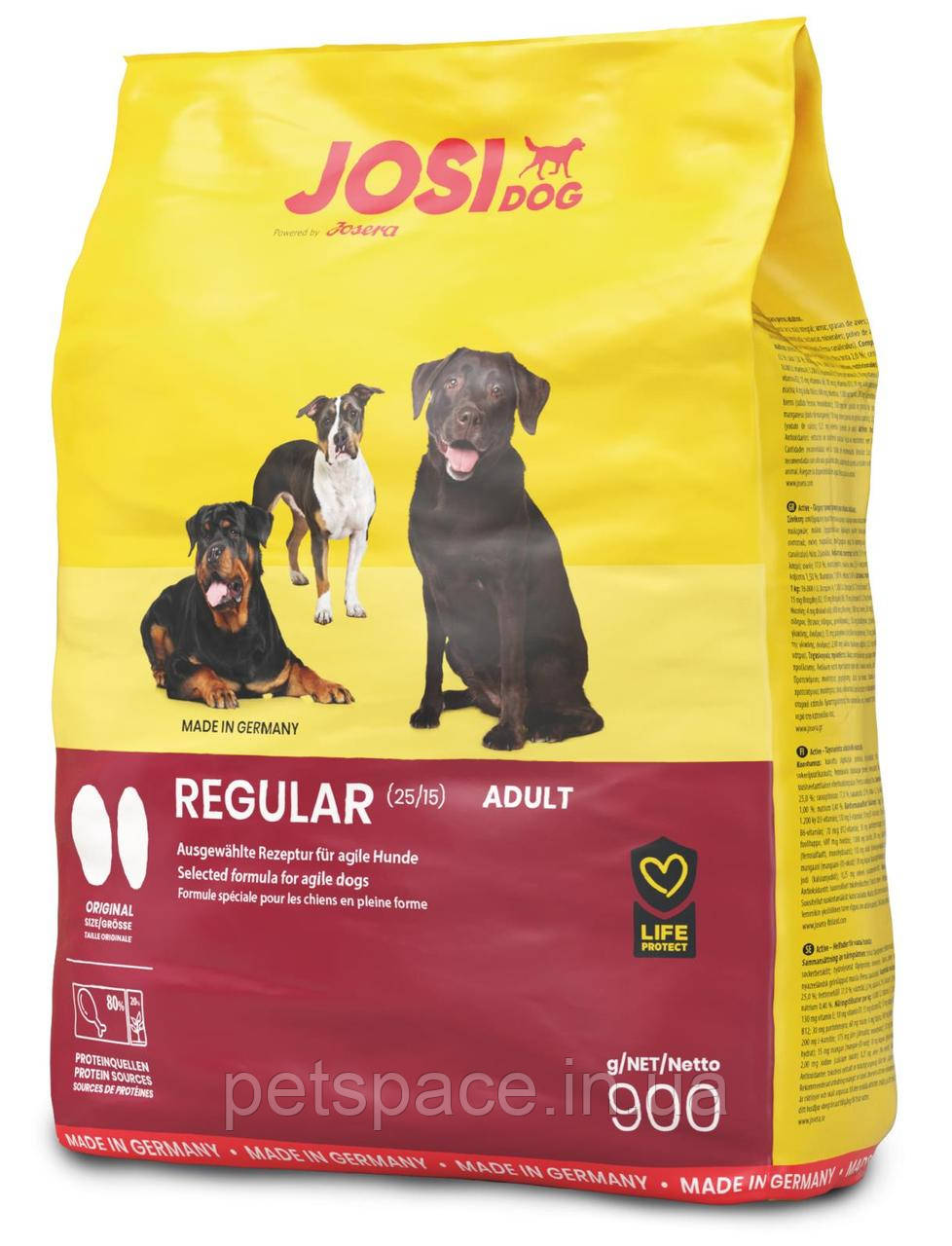 Корм Josi Dog Regular (Йозі Дог Регуляр для собак з нормальною активністю) 900г.