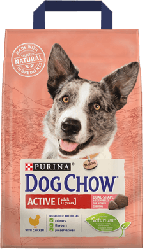 Корм для собак Dog Chow Active (Дог Чау актив для активних дорослих собак, курка) 14кг.