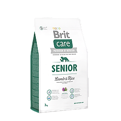 Корм Brit Care Senior (Бріт Кеа Сеньйор для літніх собак усіх порід з ягням і рисом) 3кг.