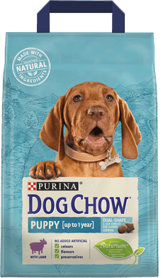 Корм для собак Dog Chow Puppy (Дог Чау для цуценят, з ягням) 2,5кг.