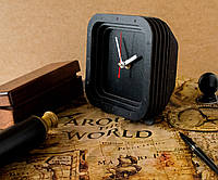Квадратные часы Часы для стола Часы черные 15 см диаметр