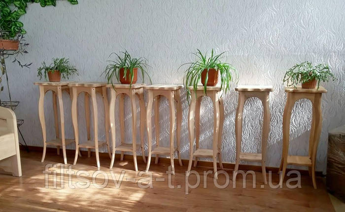 Купить Красивая подставка для цветов из натурального дерева "Азалия ...