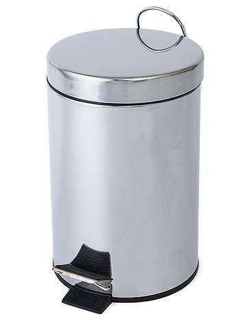 PL-6868 Відро відро з педаллю, 5л., сатин, фото 1