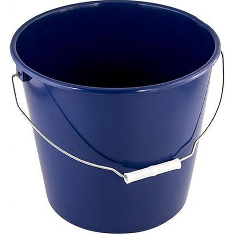 125075-АК Ведро хозяйственное Алеана, с металл. ручкой, 10л. (черное), фото 1