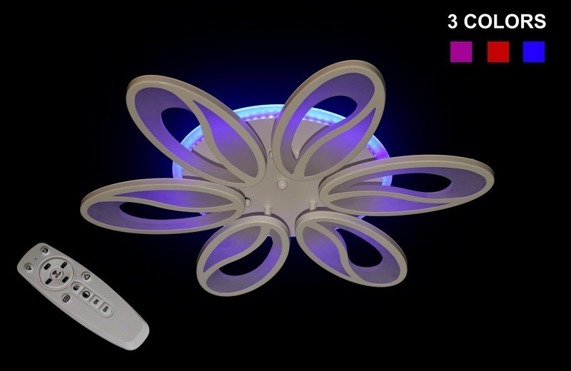 Сучасна люстра 5565/6WH LED 3color dimmer, фото 1