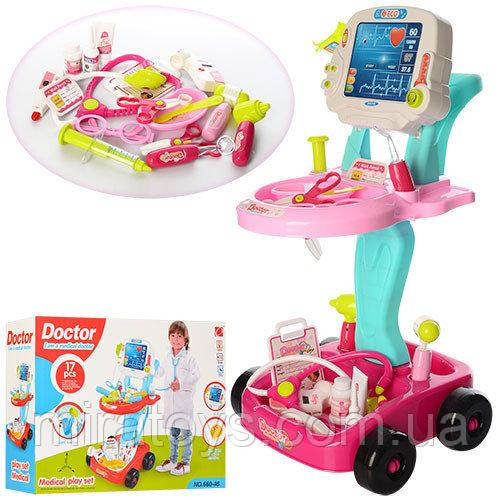 Игровой набор-тележка Доктор 660-45 купить