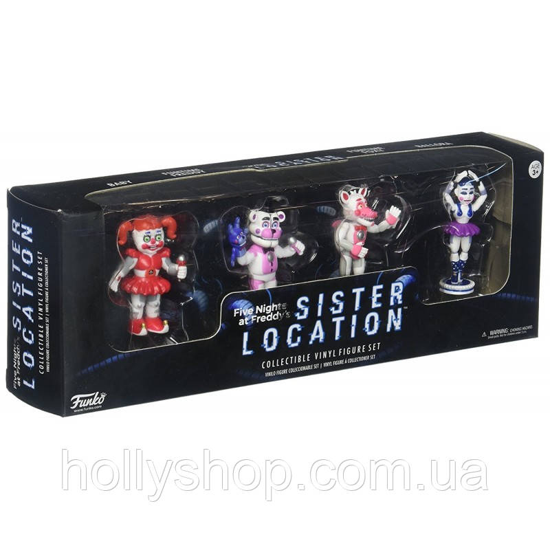 Набір фігурок 5 ночей з Фредді Five Nights at Freddy's Sister Location (4 шт. в коробці)