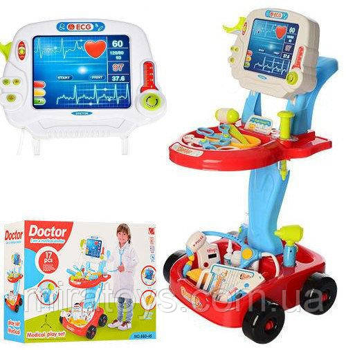 Игровой набор-тележка Доктор 660-46 купить