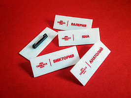 Бейджі на магніті або шпильці (від 10 шт)