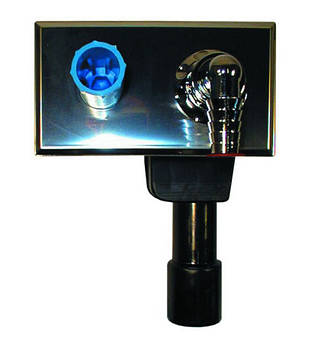 Сифон для пральної і посудомийної машини DN40/50 з інтегрованим підключенням води 180х100мм (шт)