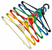 Плічка кольорові з не поворотним гачком