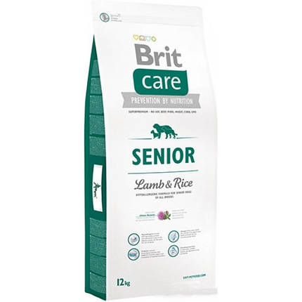 Корм Brit Care Senior Lamb & Rice (для літніх собак усіх порід) 12 КГ, фото 2