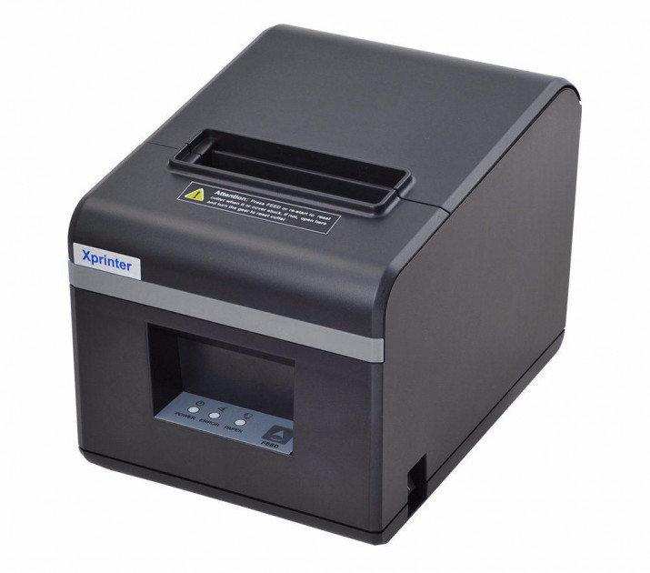 Термопринтер для чеків Xprinter N160ii USB 80мм 5656, чорний, фото 1