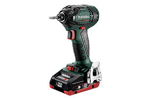 Акумуляторний ударний гайковерт Metabo SSD 18 LTX 200 BL 2*4.0 Ач (602396800)