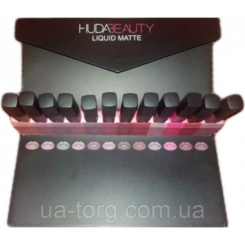 Набор жидких помад Huda Beauty Liquid Matte - фото 1 - id-p1015230317