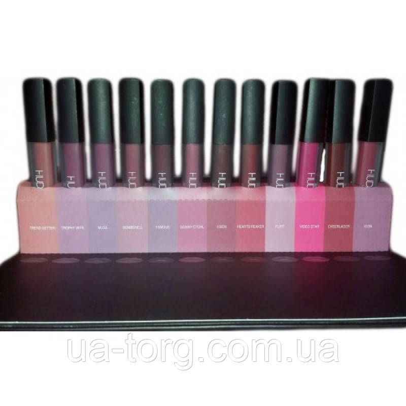 Набор жидких помад Huda Beauty Liquid Matte - фото 3 - id-p1015230317