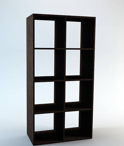 Стелаж для дому 4х2 на 8 секцій. Колір Венге магія, фото 1