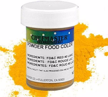 Барвник сухий для шоколаду Chefmaster Жовтий Yellow, 3 г