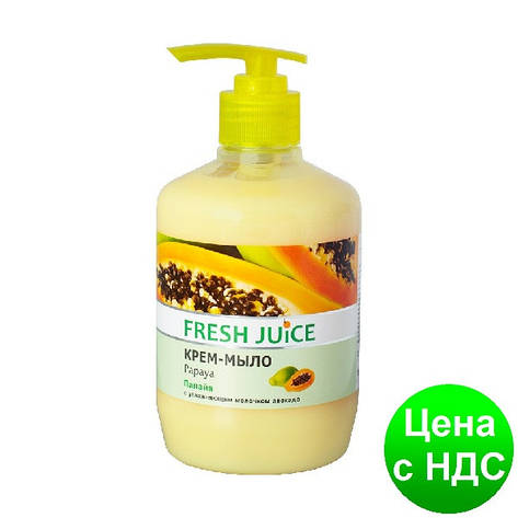 Крем-мило FRESH JUICE рідке 460 мл з увложняющим молочком авокадо Papaya e.14591, фото 2