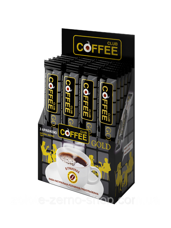 Кава розчинна гранульована Coffee Club Gold 2 г