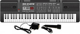 Дитячий синтезатор піаніно орган MQ 012 FM мікрофон FM радіо від мережі 61 клавіша