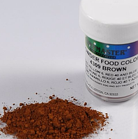 Барвник сухий для шоколаду Chefmaster Коричневий Brown, 3 г