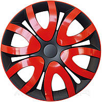 Колпаки колесные MIKA радиус R15 4шт Olszewski Красный ⟃ чёрный