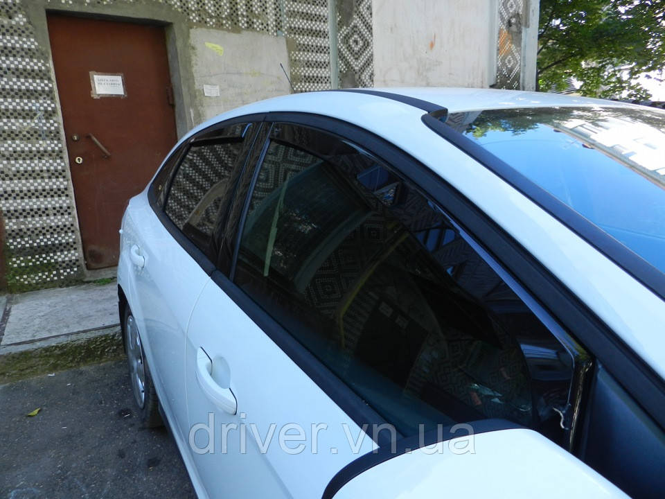 Дефлектори вікон вставні Ford Focus 2011+ 4/5D Sedan/HB
