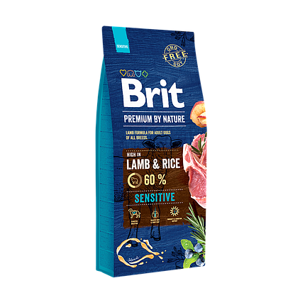 Сухий корм Brit Premium Dog Sensitive Lamb для собак з чутливим травленням з м'ясом ягняти, фото 3