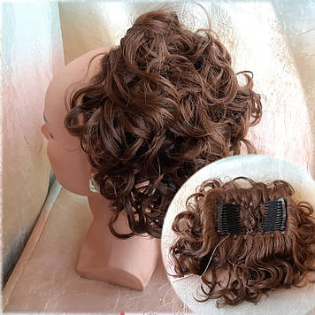 Шиньон накладка на гребінцях подовжена світло-каштанова 902А-31