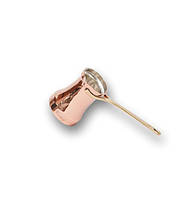 Мідна кована турка Soy ручної роботи покрита харчовим оловом усередині (440 мл)