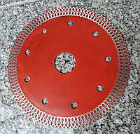 Алмазний, тонкий диск "косичка" для різання керамічної плитки 125x1,2x9,5x22,2 сколів мінімум