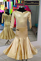 Платье для бальных танцев (бейсик) Gold-sat-vel «Chrisanne» и «DSI» (Великобритания)