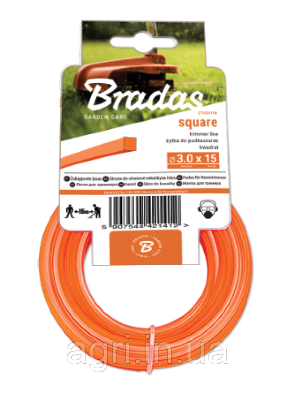 Ліска для тримера TRIMMER "квадрат" 3,0мм х 50м