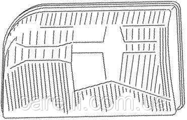 Стекло фары для Mercedes S-class W140 '93-98 левое, рифлен. (MAGNETI MARELLI)
